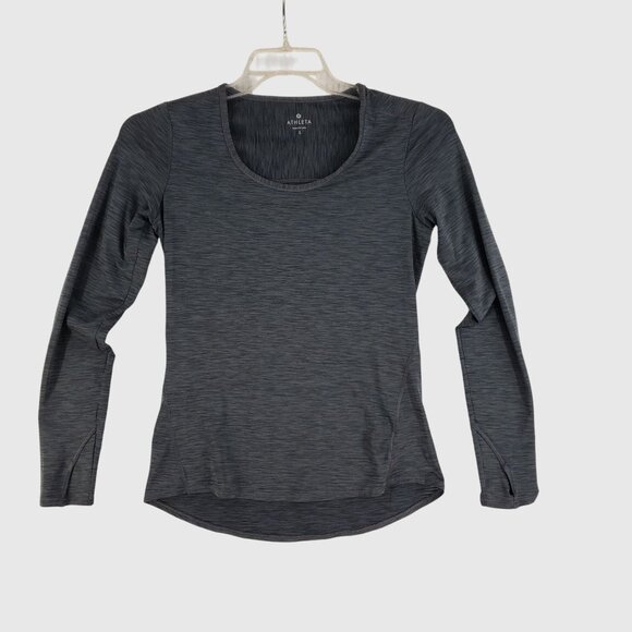 Athleta Long-Sleeve Performance Top Lightweight Stretch Thumbhole Womens S - Picture 1 of 11